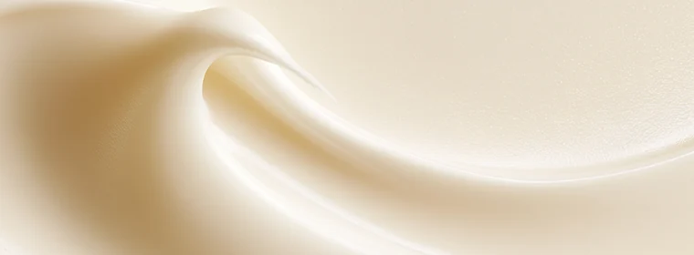 Soft swirl of ivory cream