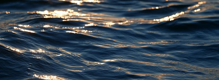 Deep navy sea at dusk